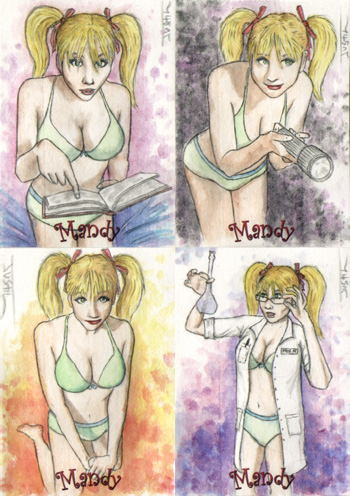 Justin Chung Mandy Sketch Cards