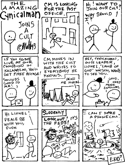 The Amazing Cynicalman Joins a Cult