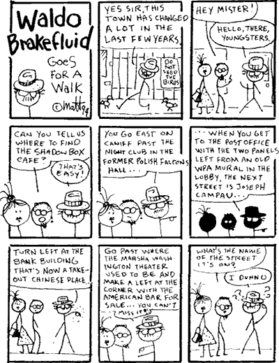 Waldo Brakefluid Goes For a Walk