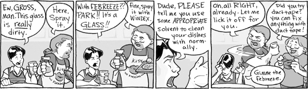 A really dirty glass