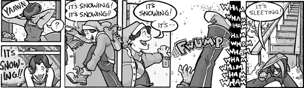 It's snowing, it's snowing...