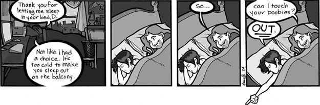 Sharing a bed