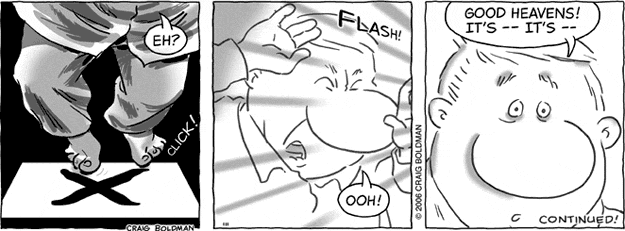 Eh? Click! Flash!